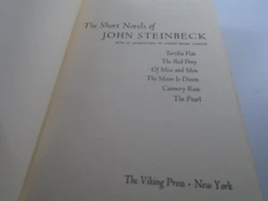 The Short Novels of John Steinbeck Hardcover - Picture 1 of 9