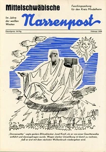 Mindelheim (Unterallgäu-Bayern) Faschingszeitung vom Februar 1956, s. gt. Zust. - Bild 1 von 2
