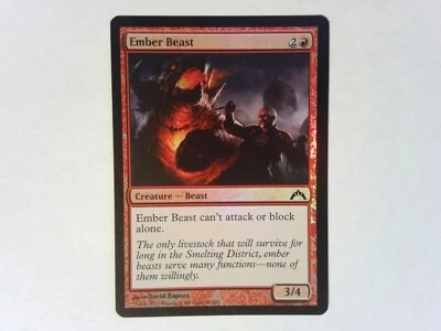 Foil Ember Beast	 Gatecrash - Magic the Gathering Mtg Red - Image 1 of 2