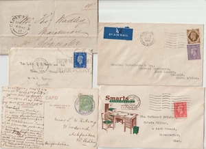 1842-1950 100 YEARS OF GLOUCESTER POSTAL HISTORY 5 ITEMS INCL ADVERTISING NAVAL - Picture 1 of 2