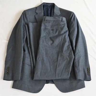 Jos A Bank 1905 brrr Comfort 39R 40R 33x32 Blue Slim Mens Jacket Pants Suit - Image 1 of 4