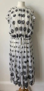 Comme des Garcons scribble print long dress - Picture 1 of 10