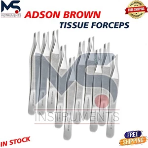Adson Pinza per Tessuti Marrone Strumenti Chirurgici 4,75" 9X9 Denti 100 Pezzi - Foto 1 di 3