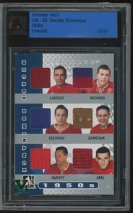 2008 ITG Ultimate Vault Lindsay Richard Beliveau Sawchuk Harvey Abel Ruby 1/1 - Picture 1 of 2