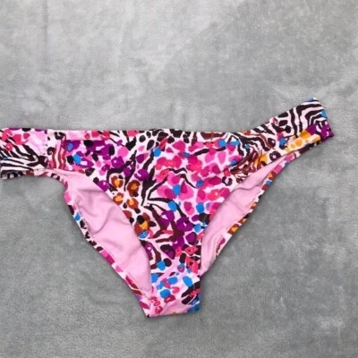 Parte inferior de natación Jessica Simpson salida francesa hipster fruncida talla L nueva Foto 1 de 4