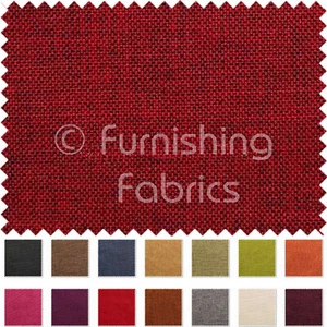 Hard Wearing Quality Linen Effect Chenille Upholstery Curtains Furnishing Fabric - Picture 1 of 18