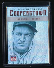 JOE CRONIN 2015 PANINI COOPERSTOWN ETCHED IN COOPERSTOWN HOLO SILVER 20/25