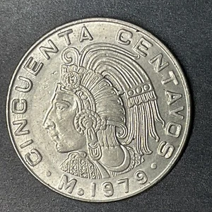 MONETA MESSICO 1979 50 CENTESIMI monete messicane mondo estero non circolate - Foto 1 di 2