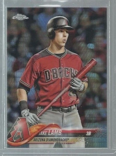  2018 Topps Chrome Prism Refractors #106 Jake Lamb (ref38455) - Image 1 of 1