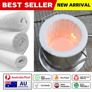 Ceramic Fiber Blanket High Temperature Thermal Fireproof Insulation Acoustic DIY - Picture 1 of 14