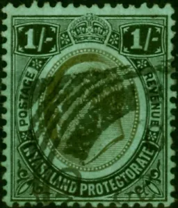 Nyasaland 1908 1s Black-Green SG72 Fine Used - Picture 1 of 1
