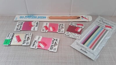 Lote Surtido de Cintas Bordadas de Seda Pura Bucilla 5 piezas Organza 10 Colores + Cremallera Foto 1 de 4