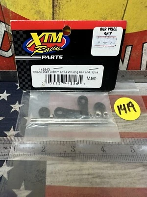 XTM Racing 149843 Shock Shaft 3.5mm / Long Ball Ends 2pc. for: MAM - Image 1 of 4