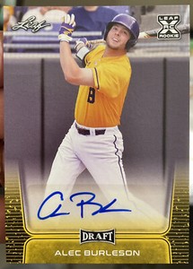 2020 Leaf Draft Auto Gold Alec Burleson #BA-AB1 Auto B4