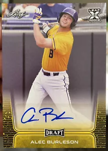 2020 Leaf Draft Auto Gold Alec Burleson #BA-AB1 Auto B4 - Picture 1 of 2