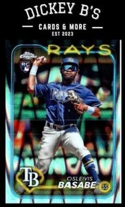 2024 Topps Chrome Raywave Refractors #41 Osleivis Basabe Tampa Bay Rays RC - Picture 1 of 2
