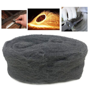 Steel Wire Wool Grade 0-0000 For Polishing Rush Cleaning Remover Gray Home 