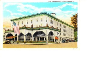 Stroudsburg, PA Penn Stroud Hotel 1920s - Picture 1 of 1