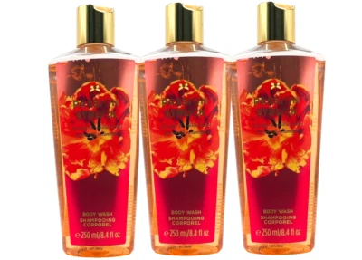 3 VICTORIA'S SECRET PASSION STRUCK FUJI APPLE VANILLA ORCHID BODY WASH 8.4oz NEW - Image 1 of 3