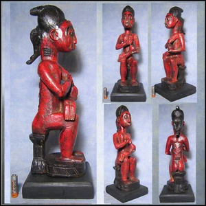 STATUE MATERNITE BAOULE rci AFRICANTIC art africain ancien tribal africaine - Picture 1 of 6