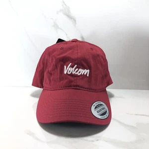 Volcom Hat Cap Adjustable Strap Red Adult Unisex Logo Dad - Picture 1 of 9
