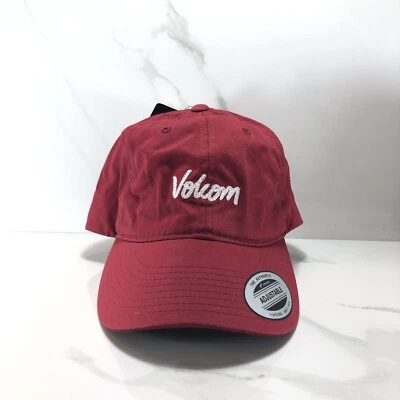 Volcom Hat Cap Adjustable Strap Red Adult Unisex Logo Dad - Image 1 of 4
