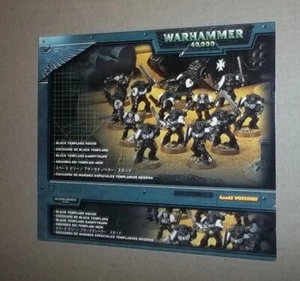 Warhammer 40k Marines Espaciales Escuadrón Templarios Negros Caja Vacía - Imagen 1 de 2