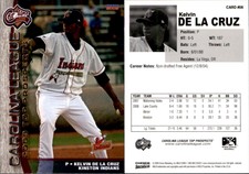 Kelvin de la Cruz 2009 Choice Carolina League Top Prospect 30 #6 Card