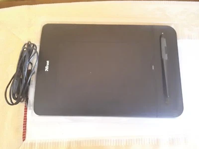 TRUST EBRUSH 8"x5" WIDESCREEN GRAPHICS TABLET, TILT & PRESSURE SENSITIVE 4000LPI - Bild 1 von 3