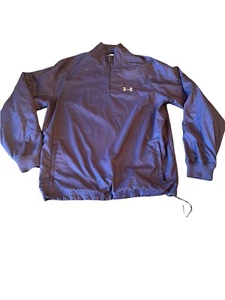 Chaqueta cortavientos Under Armour para hombre S cremallera completa cuello manga larga azul - Imagen 1 de 6
