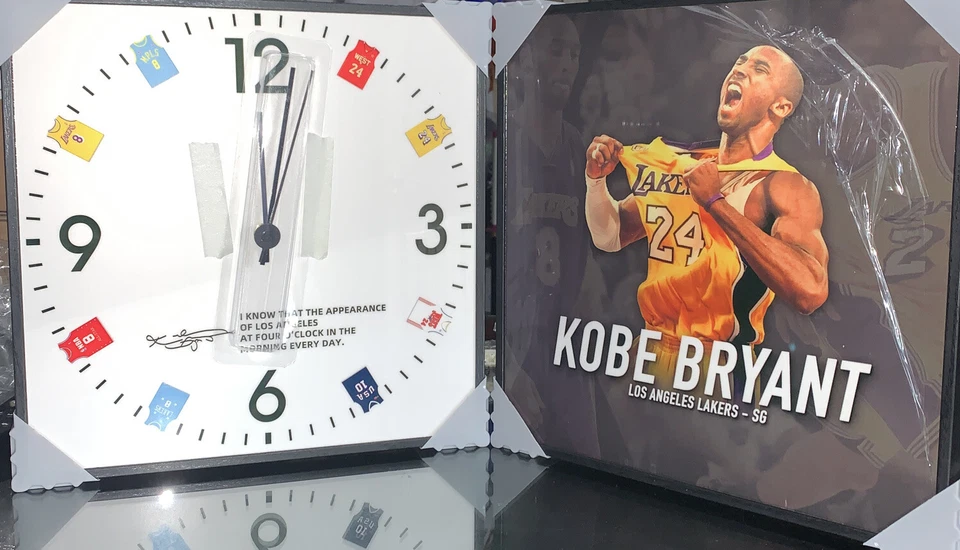 Juego de reloj y arte enmarcado Kobe Bryant LA Lakers Foto 1 de 1