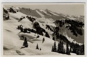 AK Brisen, Skifelder v. Klewenalp, Foto-AK 1938 - Picture 1 of 2