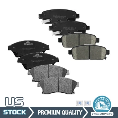 Front & Rear Ceramic Brake Pads for 2013 - 2019 Chevrolet Sonic 2011-2015 Cruze - Image 1 of 4