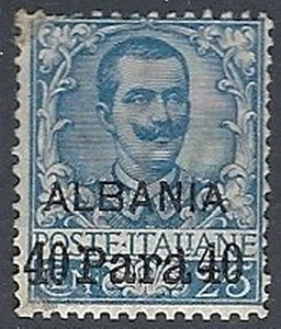 1902 ALBANIA 40 PA SU 25 CENT MH * - RR11949 - Picture 1 of 1