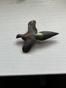 Vintage Hand Carved Wooden Pheasant Bird Brooch Pin Signed Jim White 85’ - Picture 1 of 5