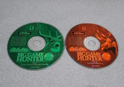 Cabela's Big Game Hunter 5 (PC CD-ROM, 2001) ¡Ambos discos solo probados funciona! Foto 1 de 2