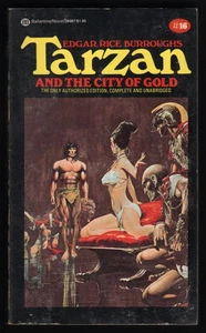 Tarzan and the City of Gold by Edgar Rice Burroughs (Ballantine #16) Adams Art - Imagen 1 de 3