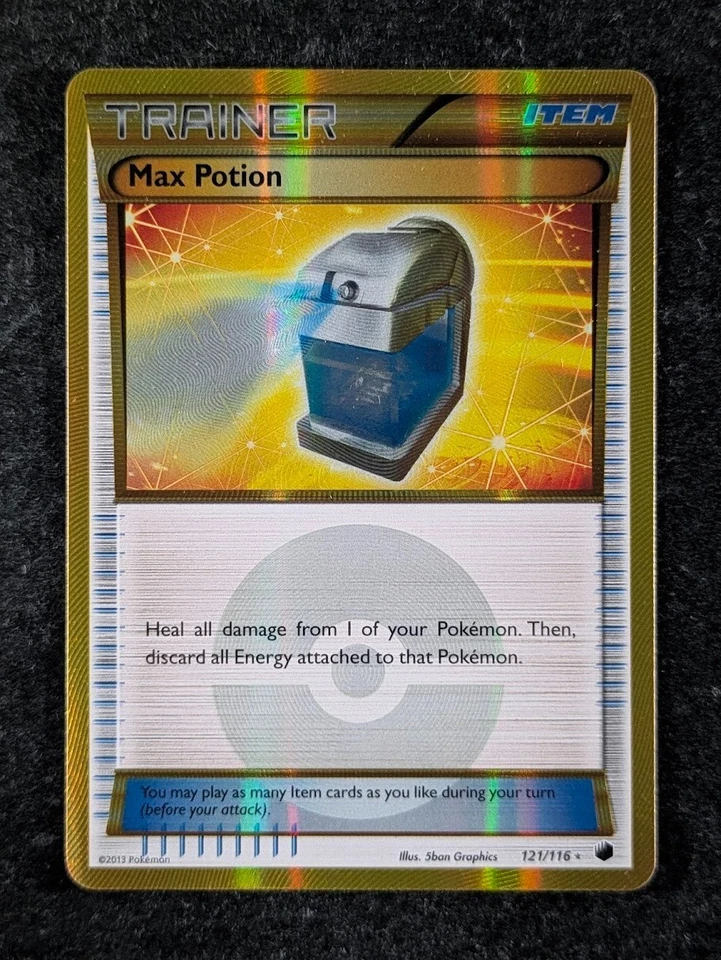 Pokémon Max Potion #121/116 2013 Plasma Freeze Secret raro holograma inglés Foto 1 de 3