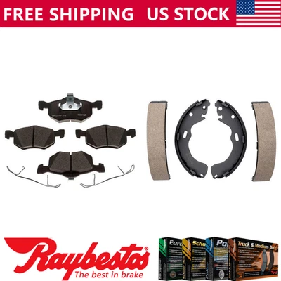 Kit pastillas de freno y zapatas de freno delanteras traseras de cerámica para Mazda Tribute 2001-2005 Foto 1 de 4