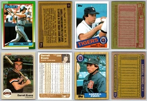 Darrell Evans 4 Card Lot - Atlanta Braves San Francisco Giants Detroit Tigers - Picture 1 of 1