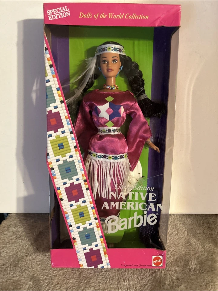 Muñeca Barbie Nativa Americana 3ª Edición 1995 Nueva en Caja Foto 1 de 4