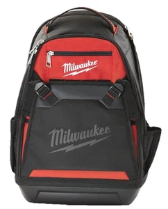 MILWAUKEE Tool Backpack 15 7/16 in W 9”D 24 1/4 in H, Ballistic Nylon, Black/Red - Picture 1 of 5
