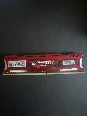 Crucial Ballistix by Micron Sport 4GB DDR4-2666MHz Gaming RAM – Red Heatsink - Image 1 of 2