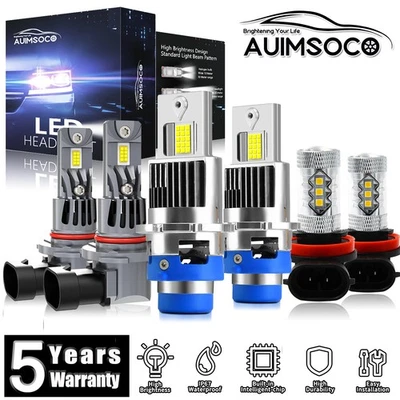 Kit de faros LED de haz alto bajo + bombillas antiniebla 80000LM para Lexus IS F 2008-2013 Foto 1 de 4