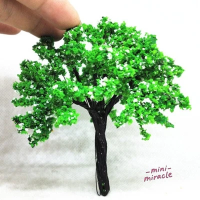 10PC 6CM Miniatures Scenery Lot Pear Blossom Trees HO/OO Scale Garden Farm Plant - Image 1 of 3