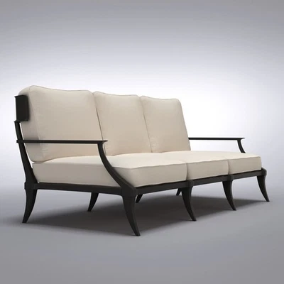 RH Restoration Hardware Klismos 76 inch Luxe Sofa Cover Charcoal $350 - Image 1 of 2