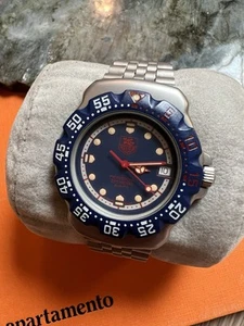 TAG HEUER Formula 1 F1 Classic Mint & Rare WA1210 Blue & Red Dial, Leather Case - Picture 1 of 8