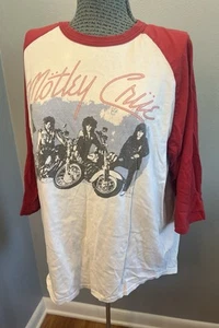 1987 Motley Crue Girls Mädchen US Tour Shirt Raglan XL 3/4 Arm Vintage - Bild 1 von 11