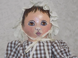 2008 Artist Cloth Oil Paint Doll Maree Rag Doll - Picture 1 of 9