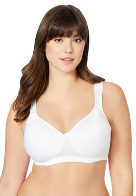 Camiseta feminina Comfort Choice plus size microfibra sem fio levemente acolchoada - Imagem 1 de 4